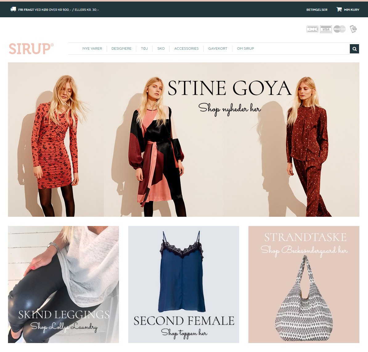 Webdesign tøjbutik